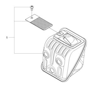 Husqvarna Muffler Assembly 505416202 Fit 455, 455E, 460 Rancher Chainsaw