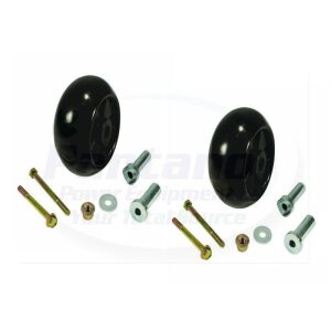 Set of 2 Plastic 38" 48" Deck Wheel Kits Replaces John Deere AM133602 AM133602