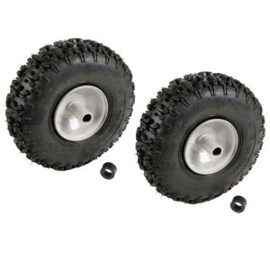 Set of 2 MTD MTD Wheel Assembly 10" X 4" Steel Rim Tire 934-04282B