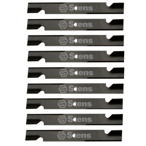 Set of 9 Blades Ariens Bad Boy Bunton Dixie Chopper Exmark Gravely Toro 60 Deck