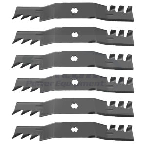 Set of 6 Mulch Gator Blades Cub Cadet 742-04053 742-04053A MTD 942-04053-X