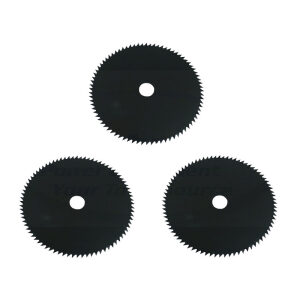 Set of 3 Steel Brushcutter Clearing Blade 8" X 80 Tooth 1" Bore