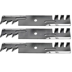 Set of 3 Exmark Gator Toothed Mulching Blades 44" Deck 1-653101 Lazer Z