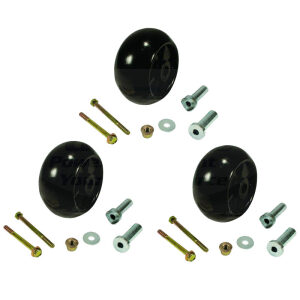 Set of 3 Plastic 38" 48" Deck Wheel Kit John Deere AM133602 AM133602