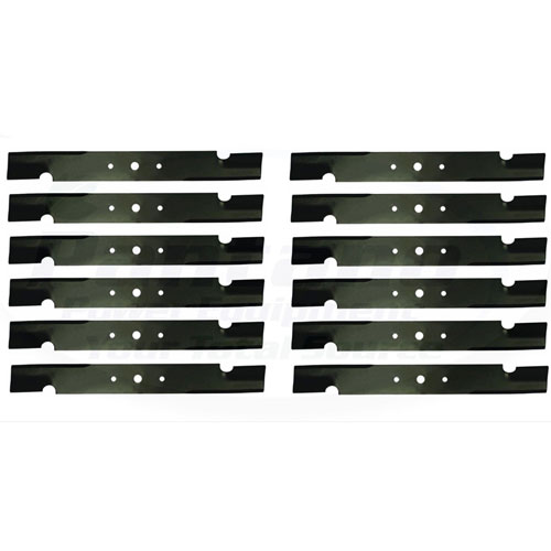 Set of 12 Notched Air-Lift Blade Scag 481708 Bobcat 112111-03