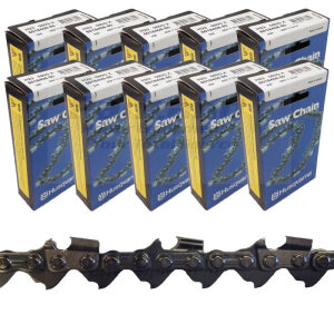 Set of 10 OEM Husqvarna Chainsaw Chain H23X 20" 501840880 .325 050 80DL 550XP