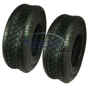 Set of 2 Mower Mowku Turf CST Tires 15x6-6 Tubeless 4 Ply Deere Cub Cadet