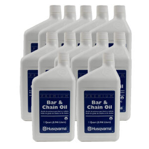 Set of 12 Husqvarna Bar & Chain Oil 1 Quart