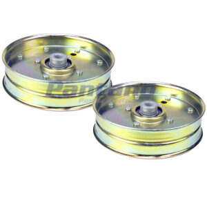 Set of 2 OEM Spec 5" HD Flat Idler Pulley MTD Cub Cadet 756-3062 Fits RZT 50"