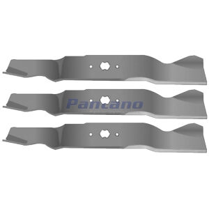 Set of 3 18 1/2" "H" Pattern Mower Blade Replaces MTD 942-0677 742-0677A
