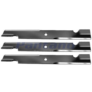 Set Of 3 60" Mower Notched Hi-Lift 20 1/2" Blade Exmark 103-6403-S