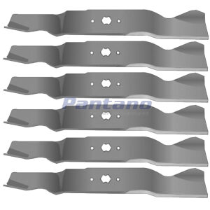 Set of 6 18 1/2" "H" Pattern Mower Blade Replaces MTD 942-0677 742-0677A