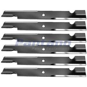 Set of 6 60" Mower Notched Hi-Lift 20 1/2" Blade Exmark 103-6403-S