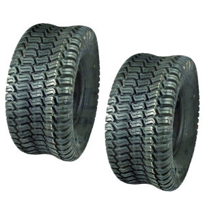 Set of 2 15X6X6 Turf Tires 4 ply Garden Tractor Lawn Mower Riding Mower
