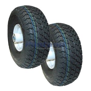 Set Of 2 11X4.00X4 Front Wheel Assembly Replaces Snapper Kees 7053304 7058943