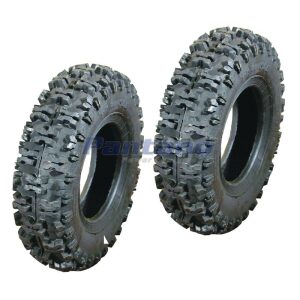 Set Of 2 OEM Carlisle Tubeless Snow Blower Tire 4.10X6 Snow Hog 2 Ply