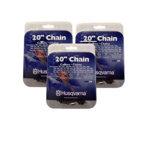Set of 3 Husqvarna Chainsaw Chain 20" H46 3/8 .50 GAUGE 72 DL LowVibe