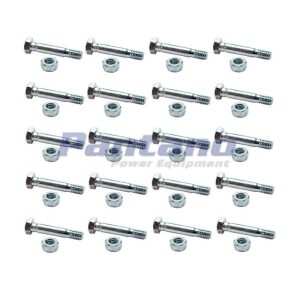 Set Of 20 Snow Blower Shear Pin and Nut Replaces MTD 710-0891 910-0891