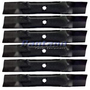 Set of 6 Mower Blades Replaces John Deere GX21784 AM137757 GY20852