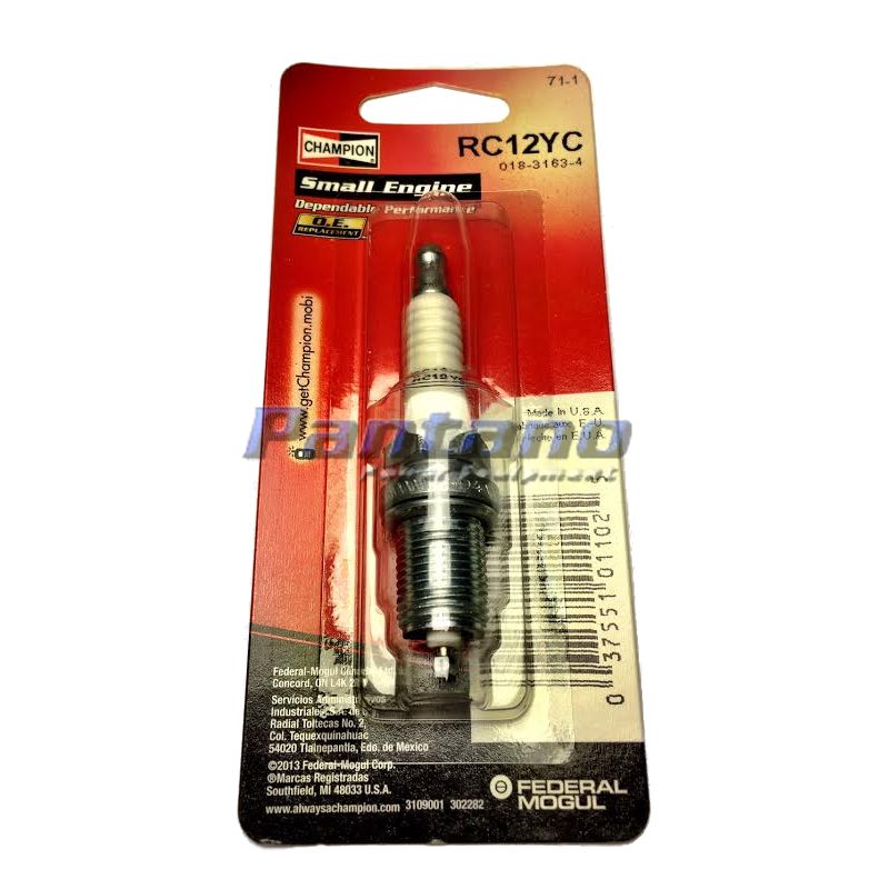 Champion RC12YC Small Engine Spark Plug Carded - Pantano Power