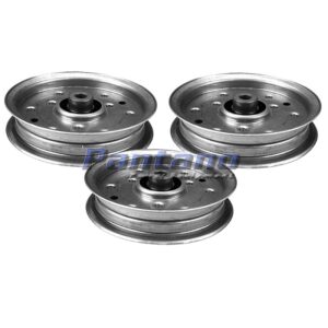 Set of 3 OEM Spec HD Flat Idler Pulley MTD Cub Cadet 756-04129 956-04129