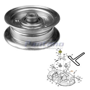 Lawn Mower Idler Pulley Replaces Husqvarna AYP 177968 532177968 193197