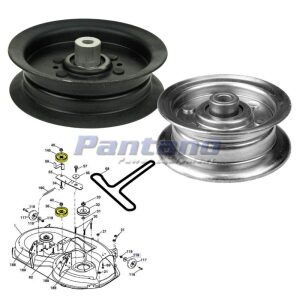 Mower Deck Idler Pulley Set Replaces 196106 532196106 177968 197379