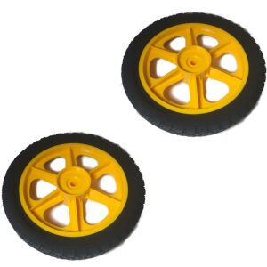 Set of 2 New OEM Husqvarna Poulan Pro Wheel 6 Spoke Craftsman AYP 401628