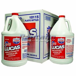 Case Of 4 Lucas Oil OEM Semi-synthetic 2-cycle Oil 1 Gallon Bottles 10115