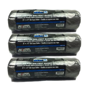 Set of 3 Gator Seal Slit Foam Roller for Solvent Based Sealers 9.5"