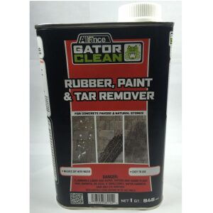 Alliance Gator Clean Rubber, Paint & Tar Remover for Pavers & Natural Stones 1 Quart