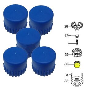 Pack Of 5 Husqvarna OEM Trimmer 2" Bump Knob 537338701 T25 Line Trimmer Head