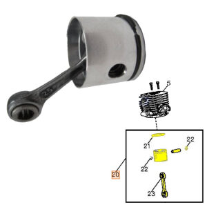 Husqvarna Poulan OEM Blower Piston With Connecting Rod 545081864
