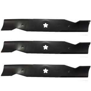 Set of 3 Husqvarna OEM 48" Hi Lift Blades 16 3/4 5 pt Star Hole 532180054 180054
