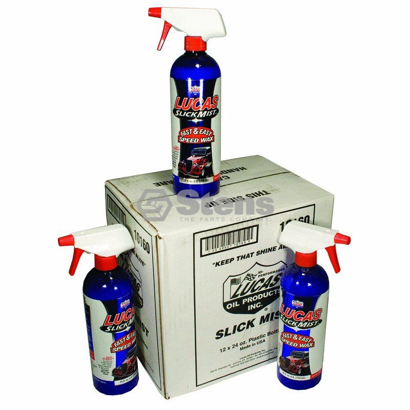 Lucas Oil Slick Mist Speed Wax Spray 12 - 24oz. Bottles 10160 - Pantano  Power Equipment