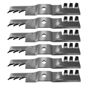 Set of 6 Lawn Mower Mulcher Blades Replaces Exmark 103-9615 109-9391-S