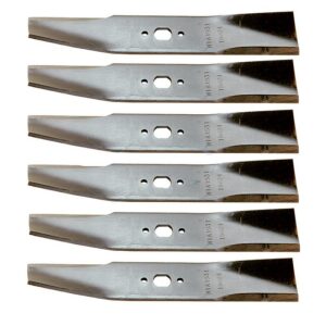 Set Of 6 Lawn Mower Blades Replaces Sutech 2107/09 12-1/8" X 3/4" X 5/8"