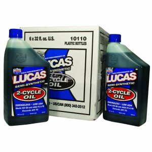 Case Of 6 Lucas Oil 2-cycle Oil Semi-synthetic 1 Quart Bottles 10110
