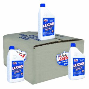 Set Of 6 Lucas Oil High Performance Oil SAE 10W-30 1 Quart Bottles 10276