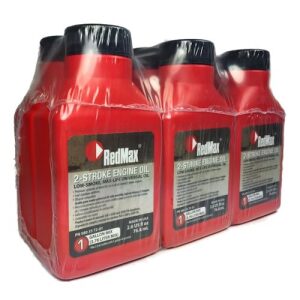 RedMax OEM MaxLife 2-Cycle Oil 2.6oz 6 Pack 1 Gallon Mix 580357201