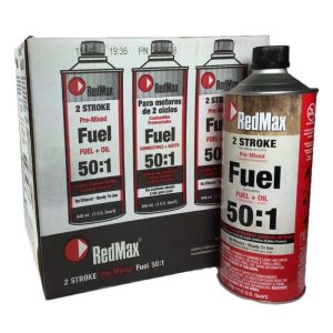 Set Of 6 RedMax Pre-Mixed 2-Stroke High Octane Fuel & Oil 1 Quart