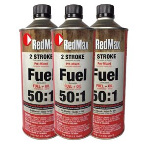 Set Of 3 RedMax Pre-Mixed 2-Stroke High Octane Fuel & Oil 1 Quart