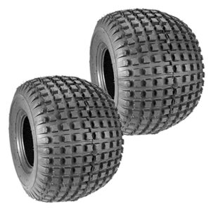 Set Of 2 Carlisle OEM 2-PLY Knobby Tread Fun Cart ATV Tire 22X11X8