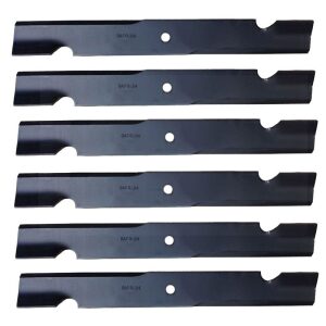 Set of 6 Notched Hi-Lift 20.5" Blades Exmark 103-2530 1-603283 Toro Bad Boy