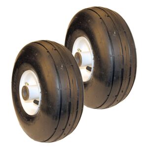 Set Of 2 Front Wheel Tire Castor Assembly Replaces Toro 117-7386
