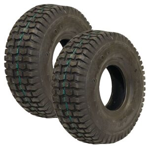 Set Of 2 CST Mower Tire 4.10X3.50X4 Turf Saver 2 Ply
