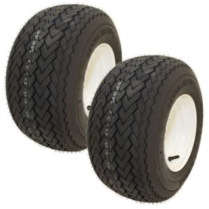 Set Of 2 Kenda Wheel Assembly Hole-N-One Tire 18X8.5X8 With "8 Rim