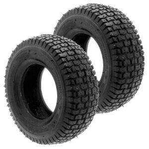 Set Of 2 Mower Pneumatic Turf Tread Tire 16X6.50X8 CST
