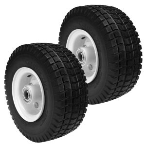 Set Of 2 Solid Foam Wheel Assembly Velke 9X3.50X4