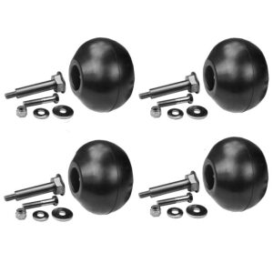 Set Of 4 Scalp Wheel Kit With Hardware Replaces Exmark 109-2098 103-7263